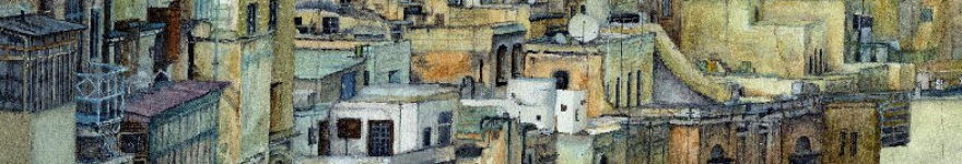 Valletta, Malta. Froma watercolour painting by award winning artist Tina Holley