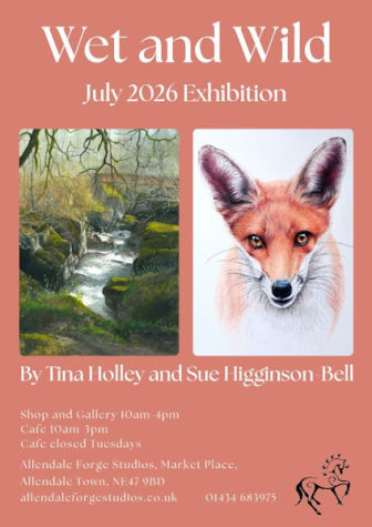 Wet and wild exhibition at Allendale Forge Studios NE47 9BD